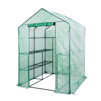 Теплиця парник NEO 15-911 143x143x195 см, 4 полиці, блискавка, захист рослин від холоду та опадів NEO Tools