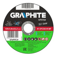 Диск відрізний по металу,  125 x 1.6 х 22.2 мм, 41 37C30-R-BF Graphite