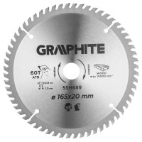 Диск відрізний HM 165 x 20 мм, 60 зубьев  Graphite