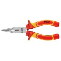 Плоскогубці подовжені прямі, 180 мм, 1000 В, поліровані NEO Tools