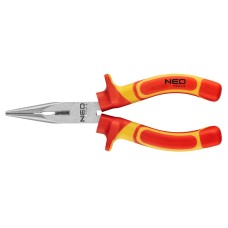 Плоскогубці подовжені прямі, 180 мм, 1000 В, поліровані NEO Tools