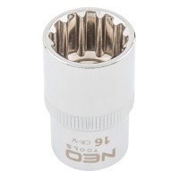 Головка змінна  Spline 1/2" 16 мм  NEO Tools
