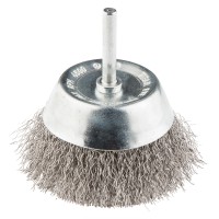 Щітка дротяна чашкова 50 мм, INOX, хвостовик  Graphite