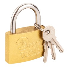 Замок навісний 50 мм, 2 ключа  Top Tools
