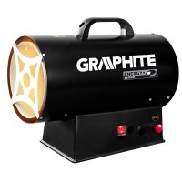 Газовий обігрівач Graphite 58GE100 15 кВт з п’єзорозпалом і захистом від перегріву Graphite