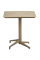 Стол с откидной столешницей Tilia Moon 70x70 см цвет кофе