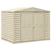 Сарай пластиковый DuraMate 240x163x186 см слоновая кость