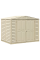 Сарай пластиковый DuraMate 240x163x186 см слоновая кость