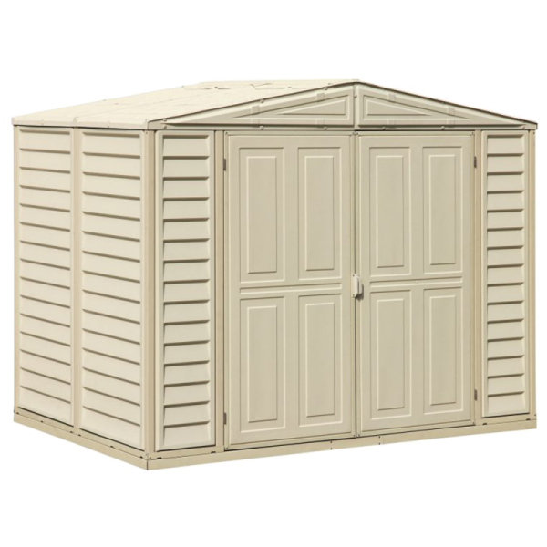 Сарай пластиковый DuraMate 240x163x186 см слоновая кость