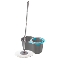 Набор для уборки Planet Spin Mop Joy 16 л серый - синий