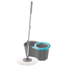 Набір для прибирання Planet Spin Mop Joy 16 л сірий - синій