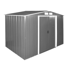 Сарай металевий ECO 320x241x196 см сірий з білим