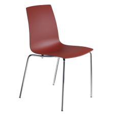 Стул Papatya X-Treme S матовый красный кирпич, низ хром