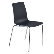 Стул Papatya X-Treme S матовый черный, низ хром