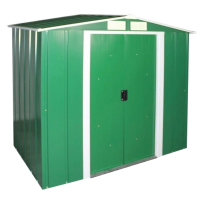 Сарай металлический ECO 202x122x181 см зеленый с белым Сарай для сада дачи Хозблок Хозблок для сада
