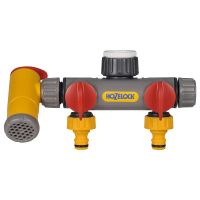 Разделитель потоков HoZelock 2250 двухпутевой с краном Flowmax