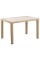 Стіл Tilia Antares 80x120 см стільниця зі скла, ніжки пластикові кавовий