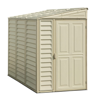 Сарай пластиковый Sidemate 242x122x185 см слоновая кость