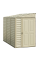 Сарай пластиковый Sidemate 242x122x185 см слоновая кость