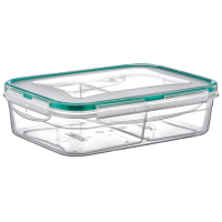 Контейнер Fresh Box  2 відсіки 0,5 л + 0,5 л прозорий