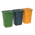 Набір сміттєвих баків ECO 3 зелений, синій, жовтий