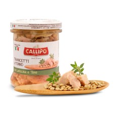 Тунец с чечевицей и свежим тимьяном в оливковом масле кусочками Callipo 170 г