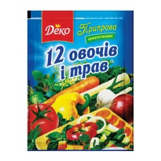 Приправа кусочками Деко 12 овощей и трав 200 г
