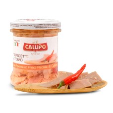 Тунец с острым чили в оливковом масле кусочками Callipo 170 г