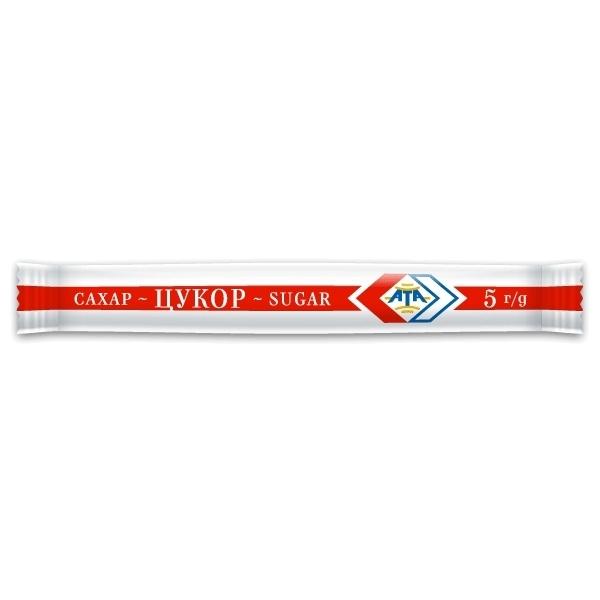 Цукор АТА білий порційний у стиках 100 шт х 5 г
