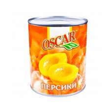 Персики половинками в сиропе Oscar 850 мл