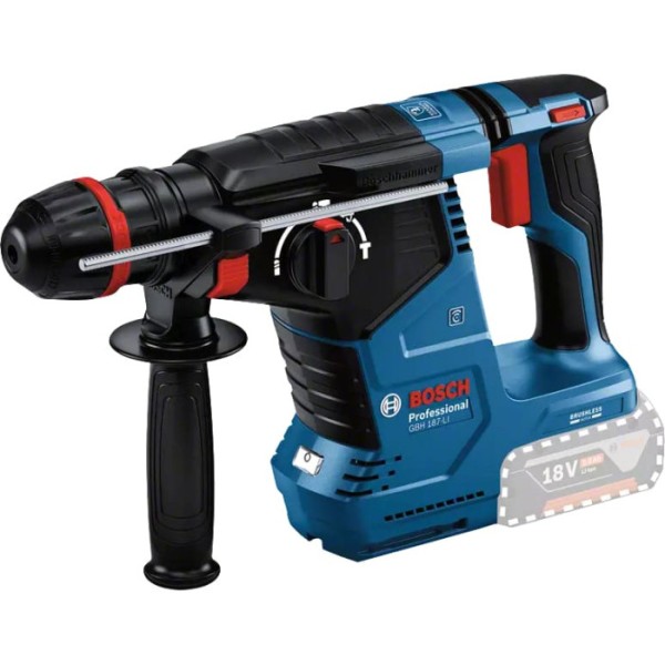 Акумуляторний перфоратор Bosch GBH 187-LI Professional, 1 патрон, без акб і зп