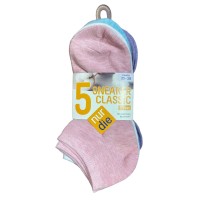 Жіночі шкарпетки Nur Die бавовняні 5 пар р. 35-38 Пастельний