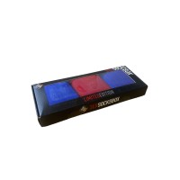 Набор мужских носков Nur Der Box 3 пары р. 43-46 Синий-полоска/точечка/Красный (486056)