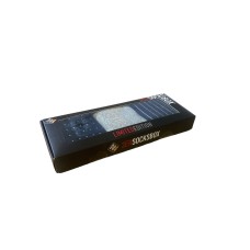 Набір чоловічих шкарпеток Nur Der Box 3 пари р. 39-42 Чорний-смужка/крапочка/Сірий(486056)