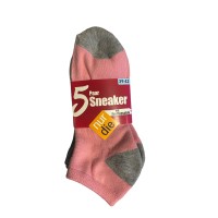 Женские носки Nur Die махровые 5 пар р.39-42 Розовый/Серый/Белый (487846)