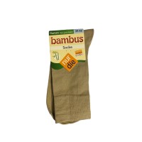 Женские носки Nur Die высокие бамбуковые р.39-42 Бежевый (496842)