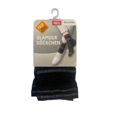 Жіночі шкарпетки Nur Die Glamour One Size Чорний/Люрекс (611127)