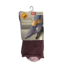 Жіночі шкарпетки Nur Die Fashion One Size Рожевий/Люрекс (615874)