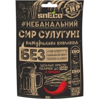 Сыр хрустящий сушеный snEco "Сулугуни с перцем", 30г
