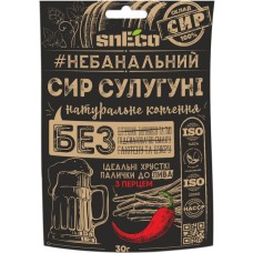 Сыр хрустящий сушеный snEco "Сулугуни с перцем", 30г