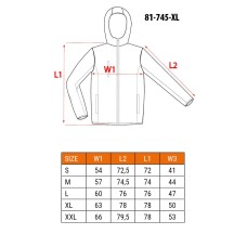 Блуза робоча сигнальна, жовта, розмір XL