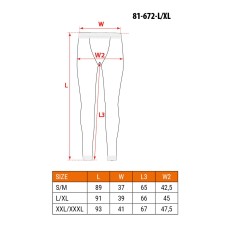 Кальсони термоактивні COOLMAX, розмір L/XL