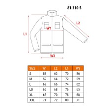 Блуза рабочая 2 в 1, pазмер S/48 NEO TOOLS