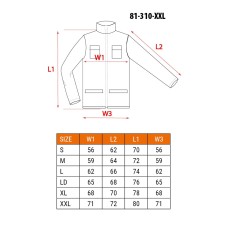 Блуза рабочая 2 в 1, pазмер XXL/58 NEO TOOLS