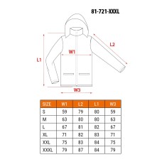 Сигнальная водостойкая рабочая куртка, оранжевая, размер XXXL NEO TOOLS