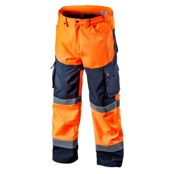 Сигнальные рабочие брюки softshell, оранжевые, размер XXL NEO TOOLS