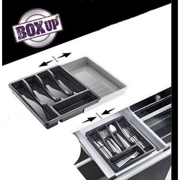 Лоток для столових приборів Boxup розсувний 52х32х5 см