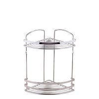 Угловая двухуровневая полка для ванны Tekno-tel BK082SS хром