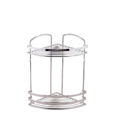 Кутова дворівнева полиця для ванни Tekno-tel BK082SS хром