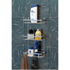 Полка TEKNO-TEL ES065H трехъярусная 25x12x46 см хром